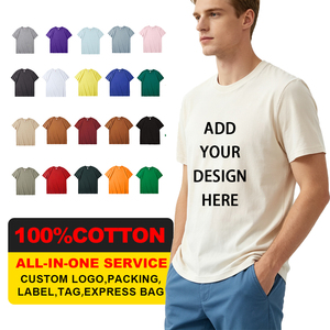 Screen Printing <b>T</b>-<b>Shirt</b> 180gsm 100% Cotton, <b>Plain</b> <b>White</b> Men's Short Sleeve Tee for Custom Logo Order with Bulk Wholesale Service - Product Image 2