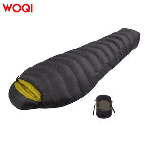 Saco de dormir Woqi Mummy 85 en negro, 3 estaciones, ligero, transpirable, para camping, senderismo, viajes. - Product Image 5