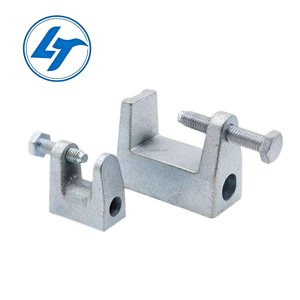 Fixations à clipser en acier galvanisé pour sol/mur, en alliage de fonte galvanisée, en forme de U/C - Product Image 4