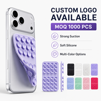 Funda y Soporte para Teléfono Móvil Octobuddy de Silicona Adhesiva de Doble Cara, Plegable, Flexible y Gruesa, con 24 Puntos de Succión y Logotipo Personalizado