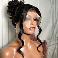 Perruque Lace Frontale HD 13x4 en Cheveux Humains, Densité 200%, Ondulée, Lisse ou Bouclée, Vente en Gros