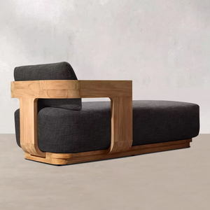 Tumbona de Lujo para Exteriores de <span class=keywords><strong>Hotel</strong></span>, Tumbona de Teca para Exteriores, Cama de Día para Jardín, Piscina, Silla de Descanso, Conjunto de Muebles de Exterior para la Orilla del Mar - Product Image 4