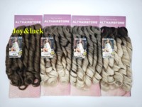Rambut Kepang Gelombang Longgar 22 Inci, Rambut Kepang Bergelombang Modis untuk Wanita, Penataan Rambut Sehari-hari dan Pesta, Harga Grosir Pabrik