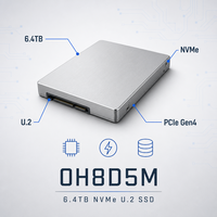 0H8D5M 6.4TB NVMe U.2 Gen4 Enterprise SSD Disque SSD pour serveur en rack de centre de données