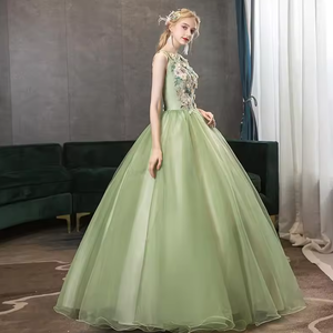 2024 nuevo examen <span class=keywords><strong>de</strong></span> arte vocal coro canción popular Bel Canto traje <span class=keywords><strong>de</strong></span> actuación en solitario falda tutú femenina larga gasa colorida noche - Product Image 5