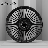 Jantes en alliage forgé noir brillant JJSEES 20 21 22 24 pouces pour voitures particulières, compatibles avec Land Rover Range Rover Vogue.