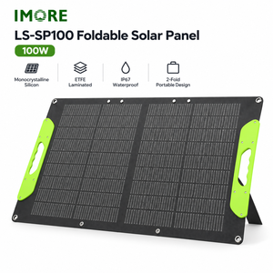 <b>100W</b> Portable <b>Solar</b> <b>Panel</b> 23% Efficiency Foldable ETFE Module with MC4 for Camping Travel Hiking and Portable Power Stations - Product Image 1
