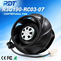Ventilateur centrifuge industriel HVAC R3G190-RC03-07 à haut débit d'air pour système de refroidissement et remplacement d'équipement