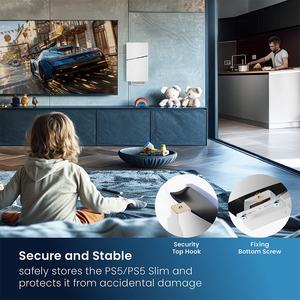 Support mural GMA01-PS04 pour PS5 édition disque et numérique, accessoires de rangement pour console de jeu PlayStation 5 avec support pour casque et manette - Product Image 6