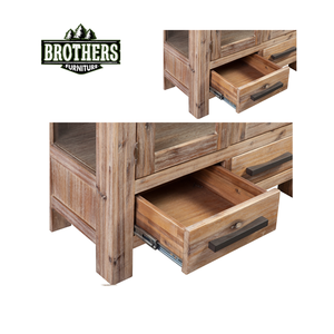 Table de garde-robe de ferme en bois massif de marque Atlas du Vietnam pour chambre à coucher salon salle à manger utilisation hospitalière - Product Image 5