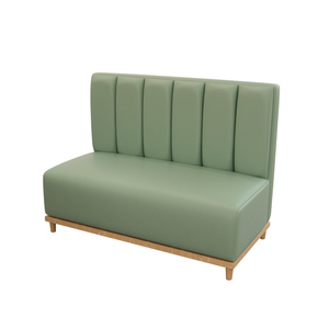 Conjuntos de Muebles de Esquina Modernos de Madera para Restaurante, Sofá de Cuero Verde, Sillas y Mesas para <span class=keywords><strong>Cafetería</strong></span> - Product Image 1