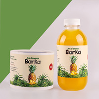 Étiquettes autocollantes imperméables pour l'emballage des aliments et des boissons, étiquettes personnalisées en matériau adhésif
