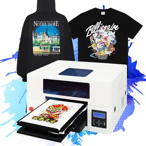 Sunika Factory direct supply long service life sheet roll to roll 12inch mini pet film printer impresora dtg for T shirts