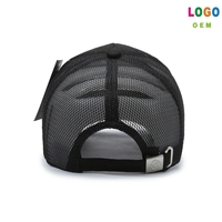 Casquette de baseball structurée 6 panneaux de haute qualité pour homme, personnalisable avec logo brodé, en polyester, style trucker, vente en gros