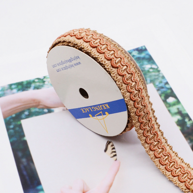 Customized Luxury 2cm Polyester Braided Gimp Trims for Garment DIY Crafts Decoration