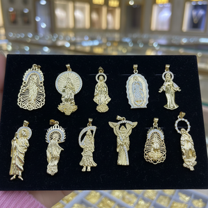 Colgante de la Virgen de Guadalupe de Alta Calidad, Minimalista, de Latón, Amuleto de Protección Espiritual, Compra al por Mayor - Product Image 1