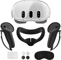 Kit de protection coque transparente transparente pour accessoires de jeu Meta Quest 3