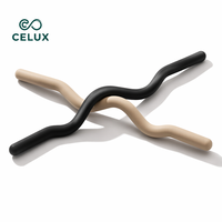Barre de Pilates incurvée en acier inoxydable lestée avec poignée souple pour le renforcement musculaire et l'entraînement à domicile et en studio
