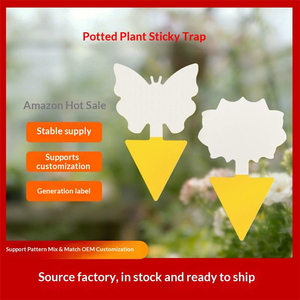 Trampa Adhesiva Amarilla No Tóxica para Moscas, Material Plástico en Gel para Plantas de Balcón, Moscas de la Fruta, Hormigas, Control de Plagas Domésticas - Product Image 3