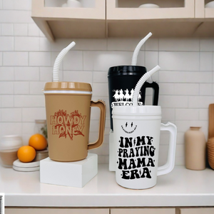 Taza <span class=keywords><strong>Mega</strong></span> Trucker Personalizada de 22 <span class=keywords><strong>oz</strong></span>, con Asas y Función Plegable, Ligera y Duradera, Puede Usarse como Regalo Navideño - Product Image 4