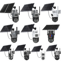 Caméra CCTV extérieure solaire haute définition à détection de mouvement PTZ, meilleure caméra CCTV solaire 4G Wifi intelligente avec vision nocturne