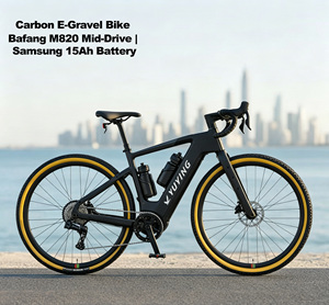 Bicicleta Eléctrica de Gravel de Carbono 700C de Largo Alcance, M820 75Nm Torque, Batería de 36V 15Ah, 12 Velocidades, Freno Hidráulico, All-Road WHL-EGR-220708 Baf - Product Image 1
