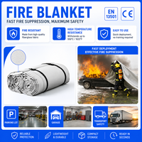 Couverture anti-feu pour voiture en fibre de verre enduite de silicone, pour garage et parking