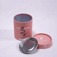 Vente en gros de tube de cylindre de café puissant de qualité alimentaire personnalisé tube de papier à thé petite boîte à biscuit ronde cadeau