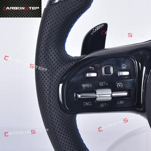 พวงมาลัยคาร์บอนไฟเบอร์สำหรับรถยนต์เมอร์เซเดส-เบนซ์ W205 W204 A45 CLE GLC W166 GLE CLA <span class=keywords><strong>W124</strong></span> - Product Image 4