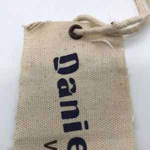 New Custom-made hang <b>Tags</b> Clothing Eco Canvas With Clothing <b>Tag</b> Design and Production for Jeans - Product Image 2