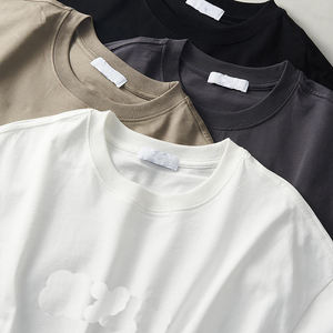 Camisetas bordado etiqueta personalizada 100% algodón bordado camiseta hombres - Product Image 4