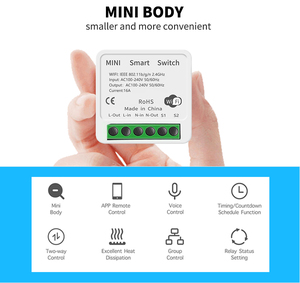 Tuya Smartlife ZigBee Wifi LED ánh sáng mô-đun chuyển đổi nhỏ Alexa Tương thích cho <span class=keywords><strong>bluetooth</strong></span> thông minh Switcher 16A 250V cho nhà thông minh - Product Image 3