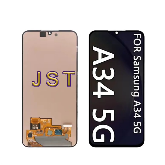 2026 Super Amoled A34 Screen for Samsung Galaxy A34 5G A346B Lcd Display Touch Screen Panel Replacement with Frame Drop Shipping