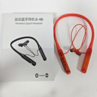 Headphone Nirkabel Leher Magnetik Layar Digital Tahan Air Pengisian Cepat Tipe-C Daya Tahan Ultra Lama Headset BT Olahraga Gaming