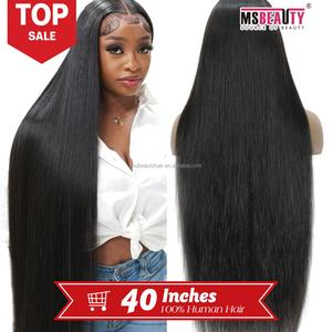 Peluca de Cabello Humano con Frente de Encaje 13x4, Densidad 200, Peluca Frontal de Encaje HD, Cabello Indio Virgen, Pelucas de Cabello Humano con Frente de Encaje 13x4 para Mujeres Negras - Product Image 5