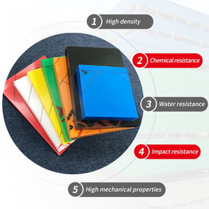 Lastra in polietilene (PE) bianca, ecologica, antiscivolo, con finitura opaca, monofacciale satinata, spessore 3-30 mm. - Product Image 4