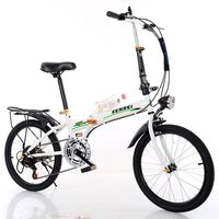 Bicicleta Plegable de 20 Pulgadas de una Sola Velocidad con Marco de Acero, Éxito de Ventas
