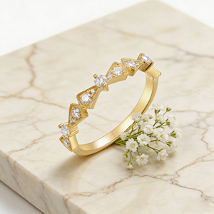 Anillo de compromiso y moda personalizado de plata y oro macizo de 10K/14K/18K, con diamantes cultivados en laboratorio CVD de calidad IGI VVS-VS, corte ovalado y corte brillante, clásico. - Product Image 5