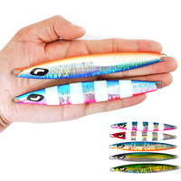 Aotuo Leurre Métallique Lumineux 80g 130g 160g, Appât Artificiel pour la Pêche au Jig Lent en Haute Mer - Vente Chaude