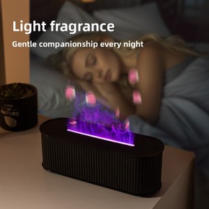 Diffuseur d'huiles essentielles ultrasonique portable 3D à flamme colorée, humidificateur d'air domestique, machine d'aromathérapie – Vente en gros pour fabricants - Product Image 4