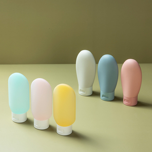 ขวดซิลิโคนเปล่าขนาด60มล. แบบบีบพกพากันรั่วโลโก้ออกแบบได้ตามต้องการ - Product Image 6