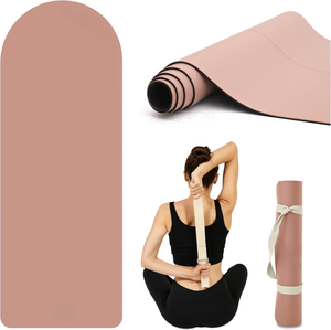 Tapete de Yoga Personalizado de Caucho Natural y PU Ecológico, Antideslizante, Grueso, de Alta Calidad, con Logotipo Personalizado y Marca Privada - Product Image 5