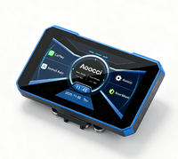AOOCCI C3 Plus 5 pouces Navigation GPS pour moto CarPlay sans fil Android Auto Écran tactile HD Étanche pour les motards