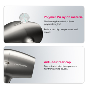 Sèche-cheveux professionnel FirePhoenix 6200 MAX PRO 21m/s Airflow BLDC 3000W Turbo Boost avec buses en silicone - Product Image 6