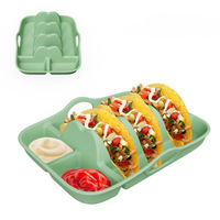 Soporte para Tacos de Silicona de Grado Alimenticio, Antideslizante, Libre de BPA, para Noches de Tacos, Fiestas y Campamentos
