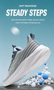 Zapatillas Deportivas para <span class=keywords><strong>Mujer</strong></span>, Tallas Grandes 40-45, Ultraligeras, Amortiguadoras, Parte Superior de Malla Transpirable, Entresuela de EVA, Suela Suave Antideslizante - Product Image 5