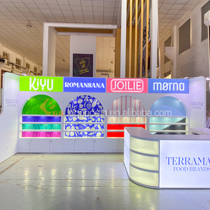 Cao cấp 10x20ft tái chế bằng gỗ triển lãm thương mại Booth cho thực phẩm cho triển lãm Thiết bị & Dịch vụ kệ trưng bày - Product Image 2