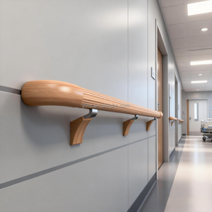 Système de <span class=keywords><strong>protection</strong></span> murale pour couloir d'hôpital en PVC et aluminium avec résistance au feu, capacité de charge de 150 kg, antidérapant - Product Image 3