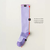 Chaussettes de compression pour femmes et hommes, chaussettes de soutien montantes pour la course, les infirmières, les voyages, la corde à sauter, le yoga, le tennis, bas élastiques
