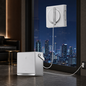 Robot de nettoyage de vitres intelligent ECOVACS WINBOT W2 OMNI avec planification de trajet WIN-SLAM 4.0 et protection de sécurité à 10 niveaux pour la maison, l'hôtel et les surfaces vitrées - Product Image 1